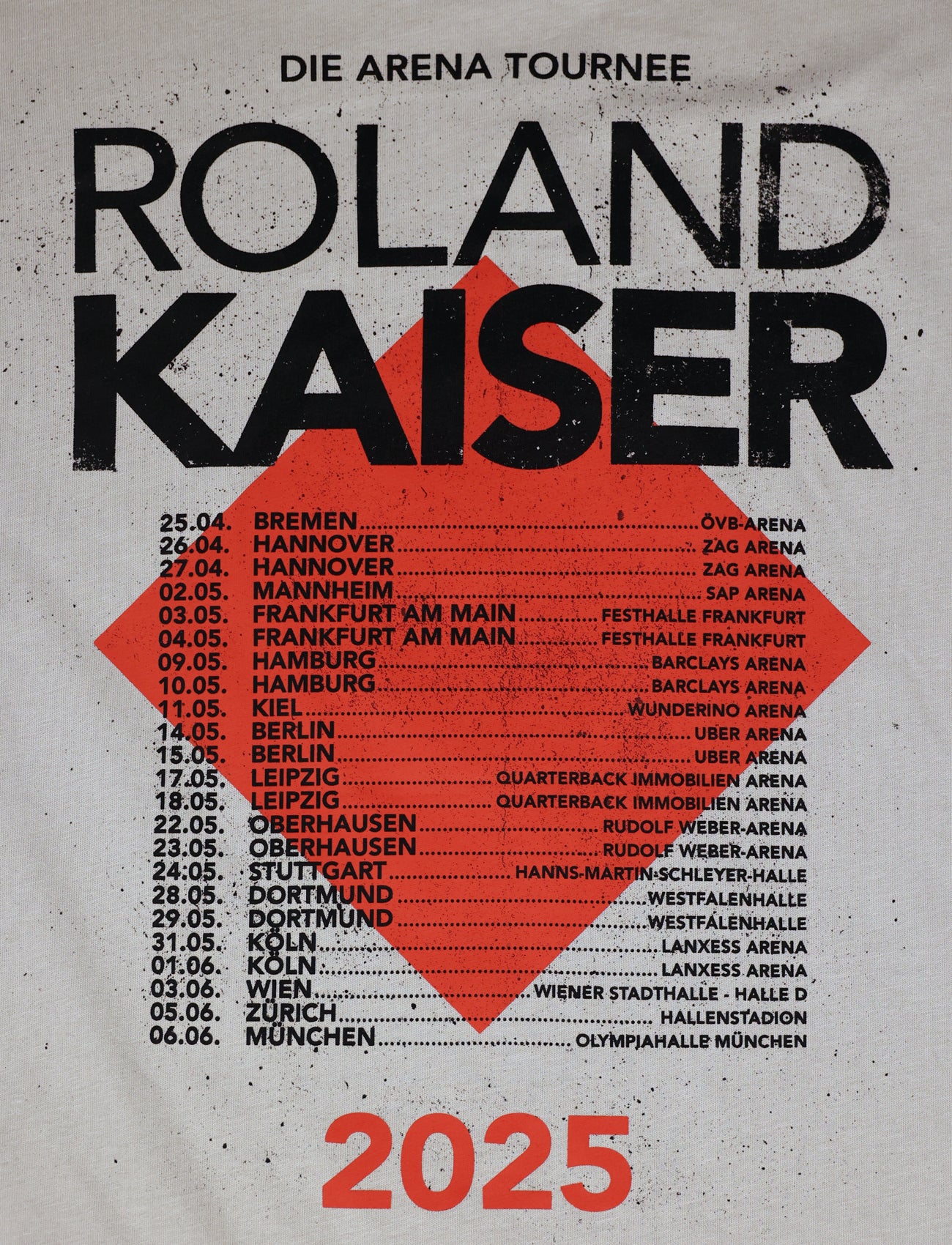 T-Shirt Unisex - Arena Tour - Grau