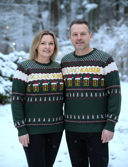 Weihnachtspullover Unisex - Grün