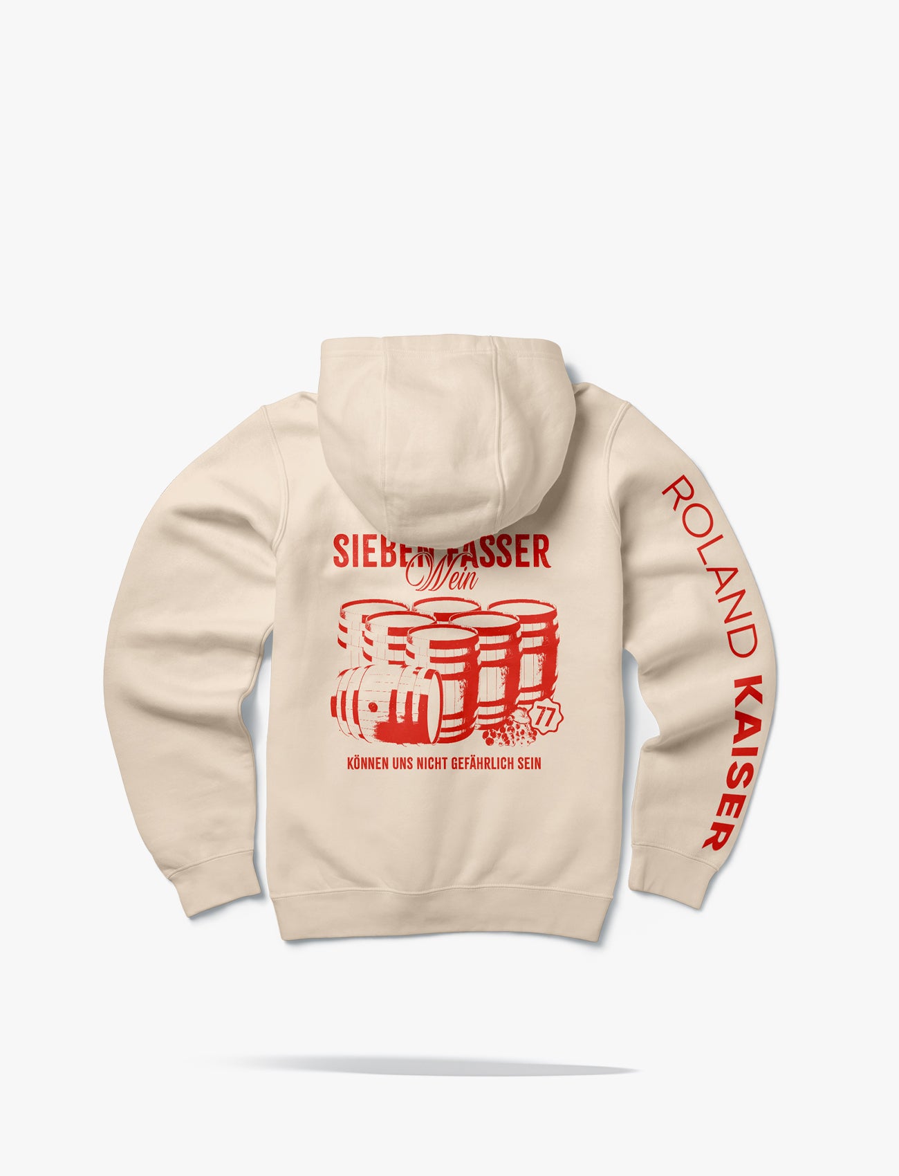 Kapuzenjacke Unisex - 7 Fässer Wein - Creme