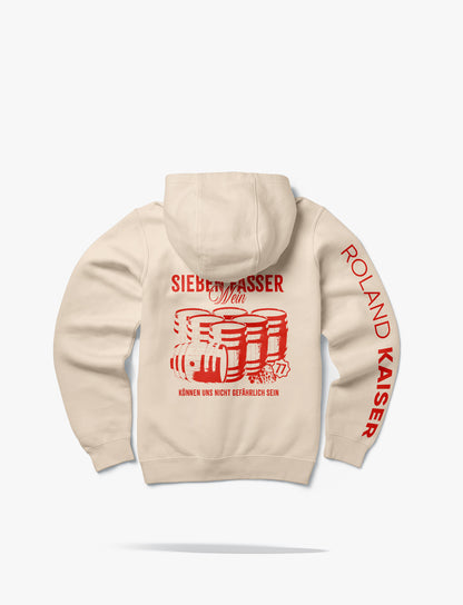 Kapuzenjacke Unisex - 7 Fässer Wein - Creme