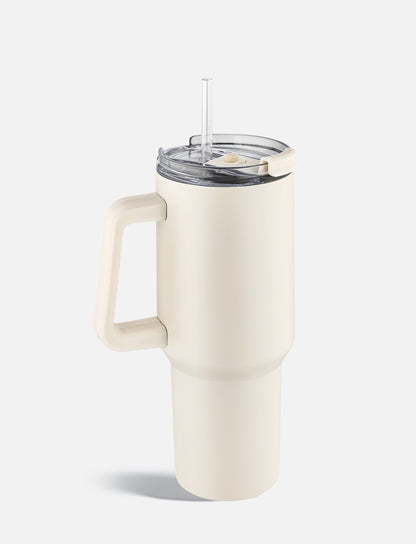 Thermobecher Gravur - Beige - Edelstahl